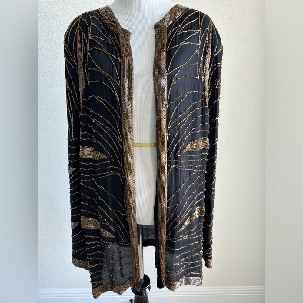 Vintage Fantasy By Lisa Kane Beaded Jacket Size 3X